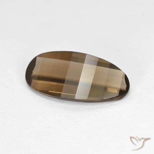 Quarzo fumé Moka chiaro naturale da 2.06 ct, Ovale, VVS
