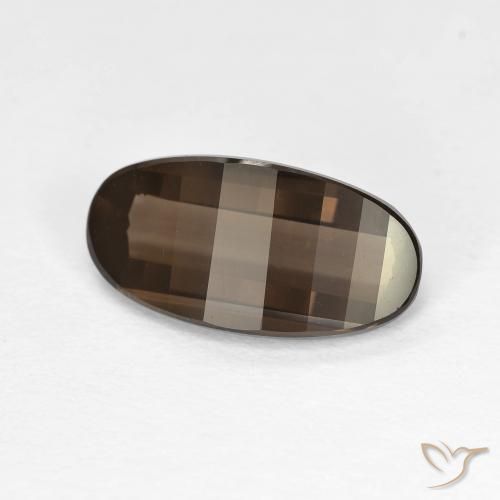 2.85ct Naturale Marrone medio Quarzo fumè, Ovale, VVS