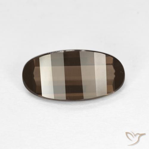Quarzo fumé Marrone medio naturale da 2.85 ct, Ovale, VVS