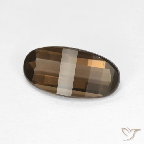 2.78ct Naturale Marrone cioccolato Quarzo fumè, Ovale, VVS