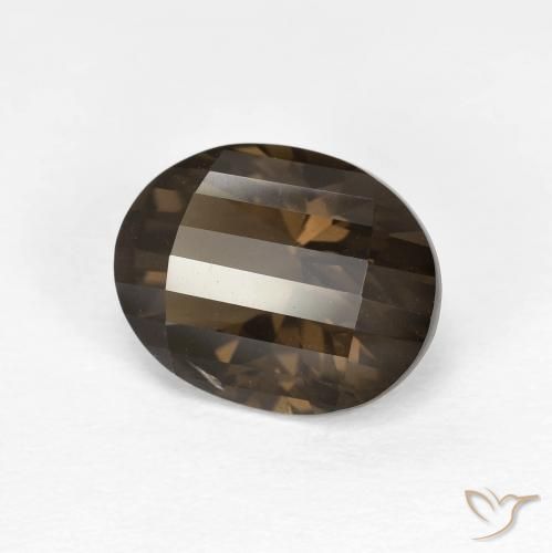 2.54ct Naturale Marrone medio Quarzo fumè, Ovale, VVS