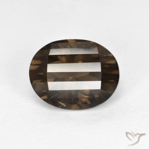 Quarzo fumé Marrone medio naturale da 2.54 ct, Ovale, VVS