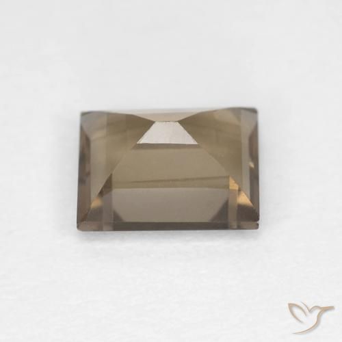 Quarzo fumè Moka chiaro naturale da 0.89 ct, Taglio a baguette, VVS