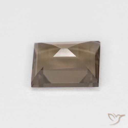 Quarzo fumé Medium Light-Brown naturale da 0.87 ct, Taglio a baguette, VVS