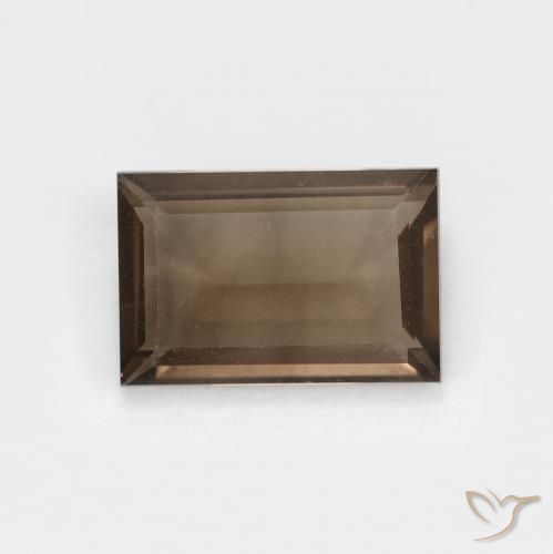 1.43ct Naturale Marrone caldo Quarzo fumé, Taglio a baguette, VVS