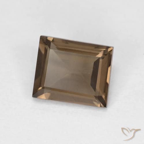Quarzo fumé Moka chiaro naturale da 0.87 ct, Quadrato, VVS