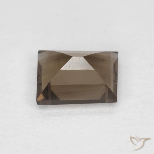 Quarzo fumé Moka chiaro naturale da 0.87 ct, Quadrato, VVS