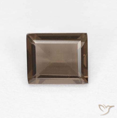 0.82ct Naturale Hickory Brown Quarzo fumé, Taglio a baguette, VVS
