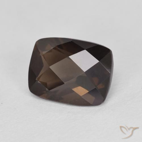 Quarzo fumé Marrone scuro naturale da 1.97 ct, Cuscino, VS