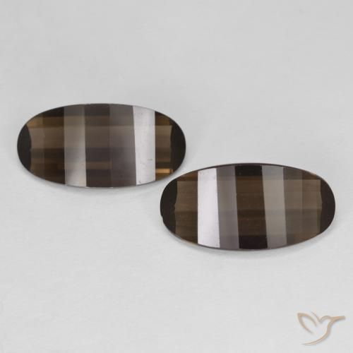 4.94ctw Naturale Hickory Brown Quarzo fumè, Ovale, VVS