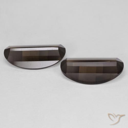Gemme di Quarzo fumé Hickory Brown naturale da 4.94 ct, Ovale, VVS