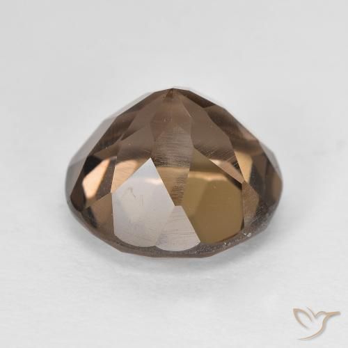 Quarzo fumé Marrone caldo naturale da 5.06 ct, Rotondo, VVS-VS