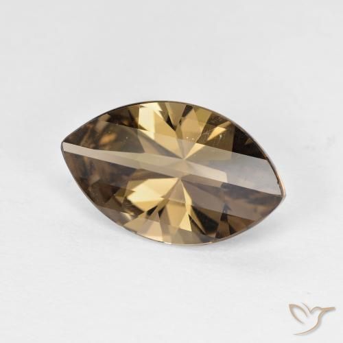 2.49ct Naturale Marrone Caffè Chiaro Quarzo fumé, Taglio marquise, VVS