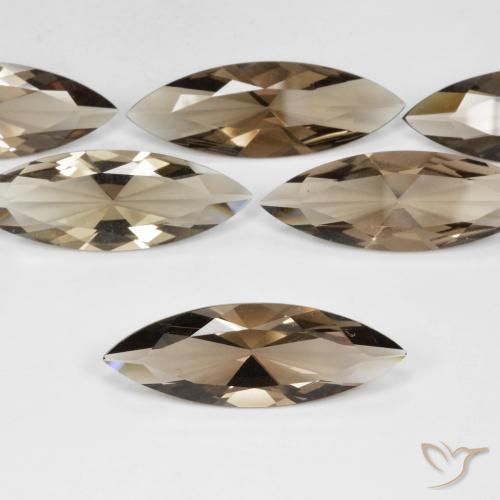 6.14ct Naturale Marrone medio Quarzo fumè, Taglio marquise, VVS