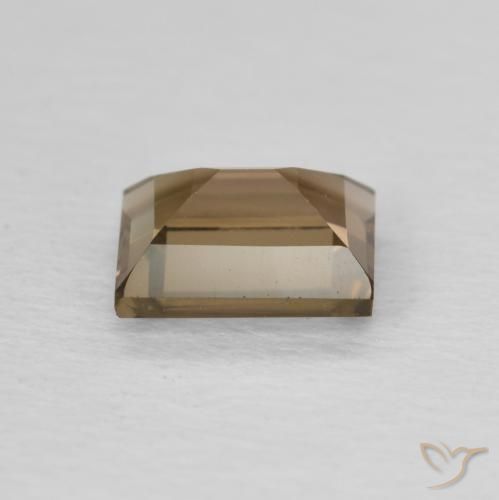 Quarzo fumé Moka chiaro naturale da 0.91 ct, Taglio a baguette, VVS