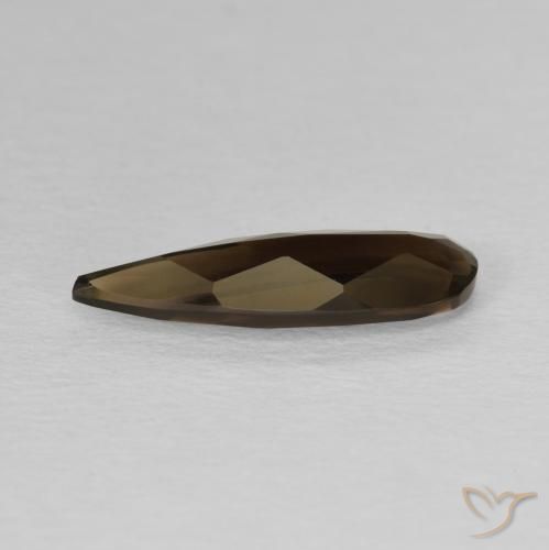 Quarzo fumé Marrone naturale da 1.75 ct, Forma a pera, VVS