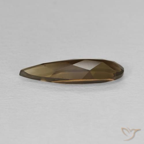 Quarzo fumè Marrone medio naturale da 1.67 ct, Forma a pera, VVS