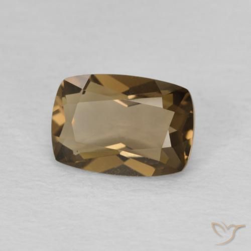 Quarzo fumé Medium Dark-Brown naturale da 0.81 ct, Cuscino, VVS