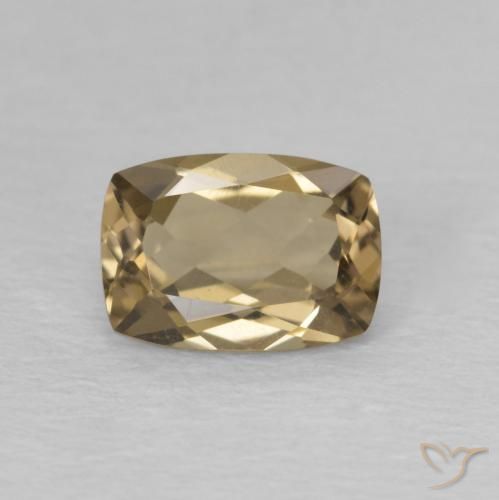 0.81ct Naturale Marrone caldo Quarzo fumé, Cuscino, VVS
