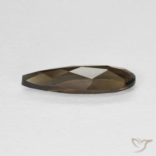 Quarzo fumé Marrone cioccolato naturale da 1.75 ct, Forma a pera, VVS