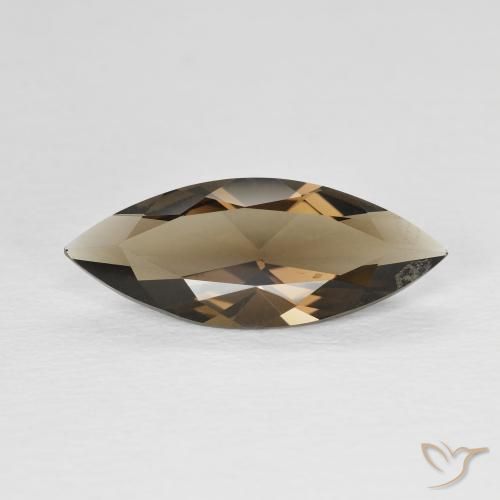2.93ct Naturale Marrone caldo Quarzo fumé, Taglio marquise, VVS