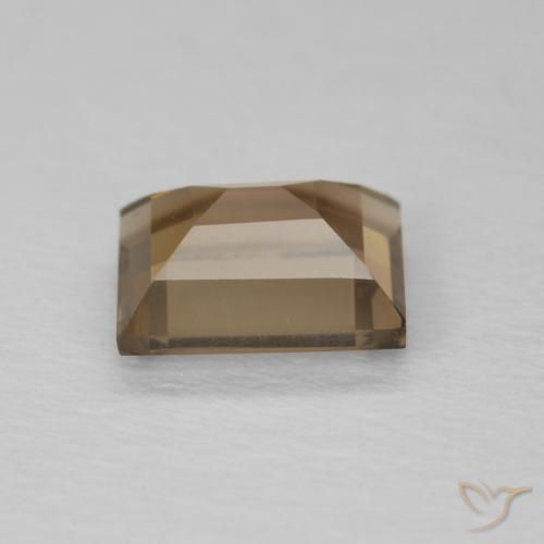 Quarzo fumé Marrone chiaro naturale da 0.89 ct, Taglio a baguette, VVS