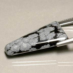 Ossidiana fiocco di neve naturale multicolore da 14,82 ct, forma fantasia, opaco