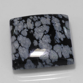 Ossidiana fiocco di neve naturale multicolore da 22,48 ct, quadrato, opaco