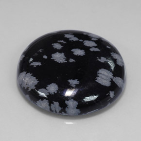 Ossidiana fiocco di neve naturale multicolore da 26,06 ct, taglio rotondo, opaco