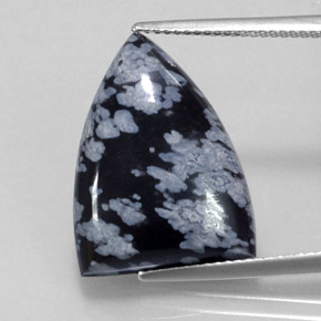 Ossidiana fiocco di neve naturale multicolore da 9,17 ct, forma fantasia, opaco