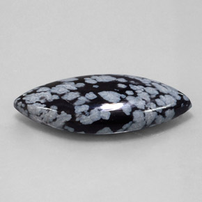 Ossidiana fiocco di neve naturale multicolore da 21,00 ct, marchesa, opaco