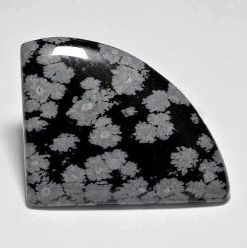 Ossidiana fiocco di neve naturale multicolore da 44,61 ct, forma fantasia, opaco