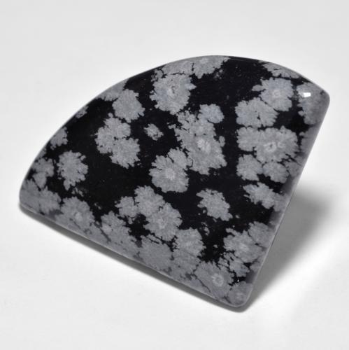 Ossidiana fiocco di neve naturale multicolore da 44,61 ct, forma fantasia, opaco