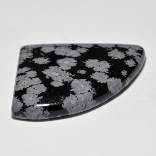 Ossidiana fiocco di neve naturale multicolore da 44,61 ct, forma fantasia, opaco