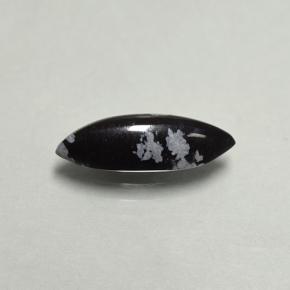 Ossidiana fiocco di neve naturale multicolore da 1,92 ct, marchesa, opaco