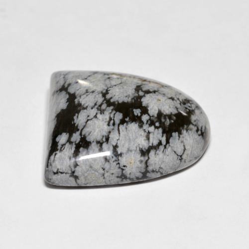 Ossidiana fiocco di neve naturale multicolore da 22,24 ct, forma fantasia, opaco