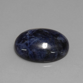 Sodalite naturale blu da 11,75 ct, taglio ovale, opaco