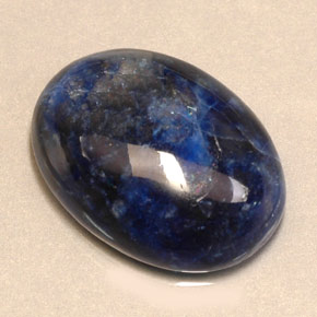 Sodalite naturale blu da 12,79 ct, taglio ovale, opaco