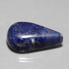 Sodalite Viola Blu naturale da 20.77 ct, Forma a pera, Opaco
