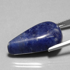 Sodalite Viola Blu naturale da 20.77 ct, Forma a pera, Opaco