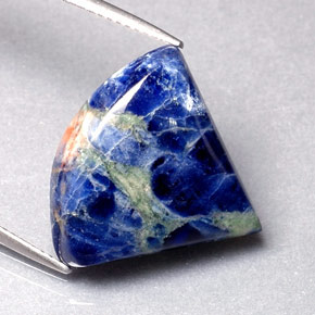 Sodalite naturale blu da 10,30 ct, forma fantasia, opaco
