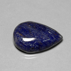 Sodalite naturale blu da 16,14 ct, taglio a pera, opaco