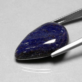 Sodalite naturale blu da 16,14 ct, taglio a pera, opaco