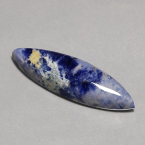 Sodalite Viola Blu naturale da 12.90 ct, Taglio marquise, Opaco