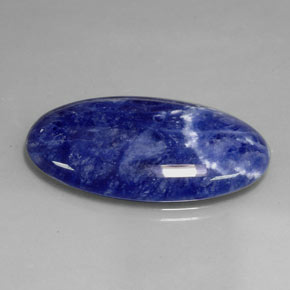 Sodalite naturale blu da 23,94 ct, taglio ovale, opaco