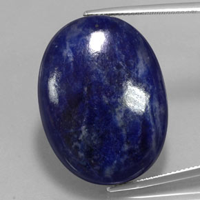 Sodalite blu viola naturale da 41,08 ct, taglio ovale, opaco