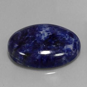Sodalite naturale blu da 44,71 ct, taglio ovale, opaco