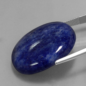 Sodalite Viola Blu naturale da 42.99 ct, Taglio ovale, Opaco