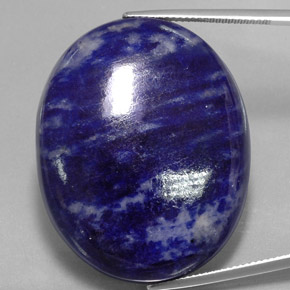 Sodalite naturale blu da 66,87 ct, taglio ovale, opaco