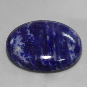 Sodalite naturale blu da 66,87 ct, taglio ovale, opaco